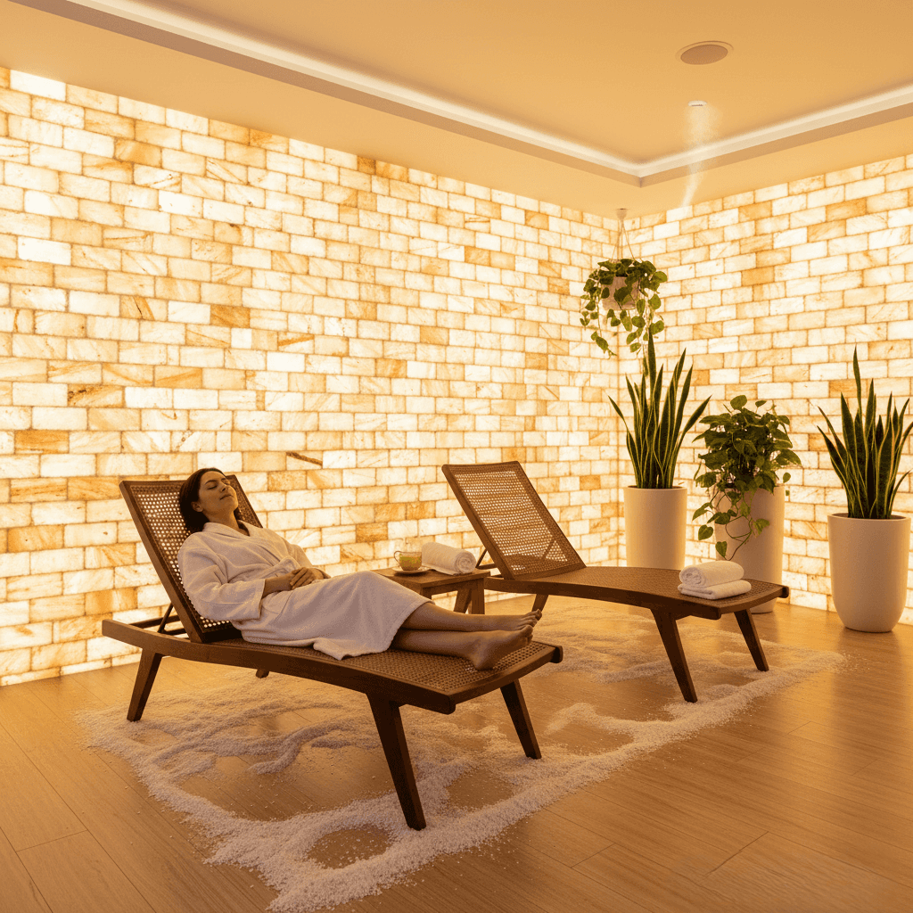 Salt Bricks & Pink Salt Tiles Used for Natural Skin Care